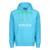 Ocean Blue national parks adventure lover camping hiking camper fan t shirt Premium Hoodie - linhVisuals