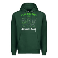 Sports Green national parks adventure lover camping hiking camper fan t shirt Premium Hoodie - linhVisuals