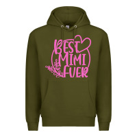 Army Green best mimi ever Premium Hoodie - linhVisuals