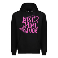 Black best mimi ever Premium Hoodie - linhVisuals