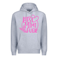 Heather Grey best mimi ever Premium Hoodie - linhVisuals