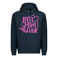 Navy best mimi ever Premium Hoodie - linhVisuals