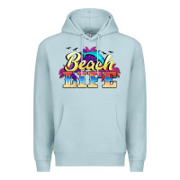 Blue Mist beach life Premium Hoodie - BarkalooDesign