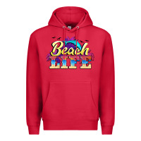 Cardinal beach life Premium Hoodie - BarkalooDesign