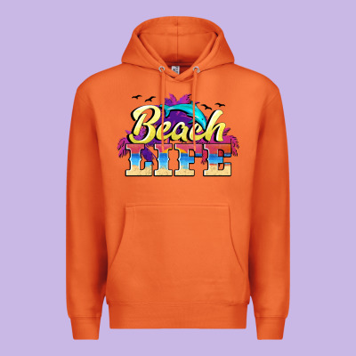 Beach Life Premium Hoodie Designed By Barkaloodesign