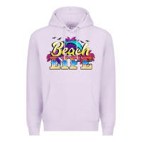 Lilac beach life Premium Hoodie - BarkalooDesign