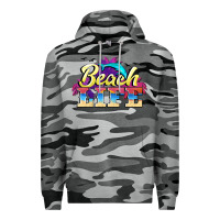 Slate Camo beach life Premium Hoodie - BarkalooDesign