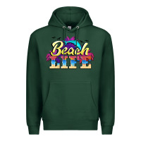 Sports Green beach life Premium Hoodie - BarkalooDesign