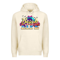 Tofu beach life Premium Hoodie - BarkalooDesign