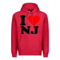 Cardinal i love nj Premium Hoodie - linhVisuals