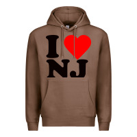 Chestnut i love nj Premium Hoodie - linhVisuals