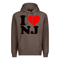 Coffee i love nj Premium Hoodie - linhVisuals