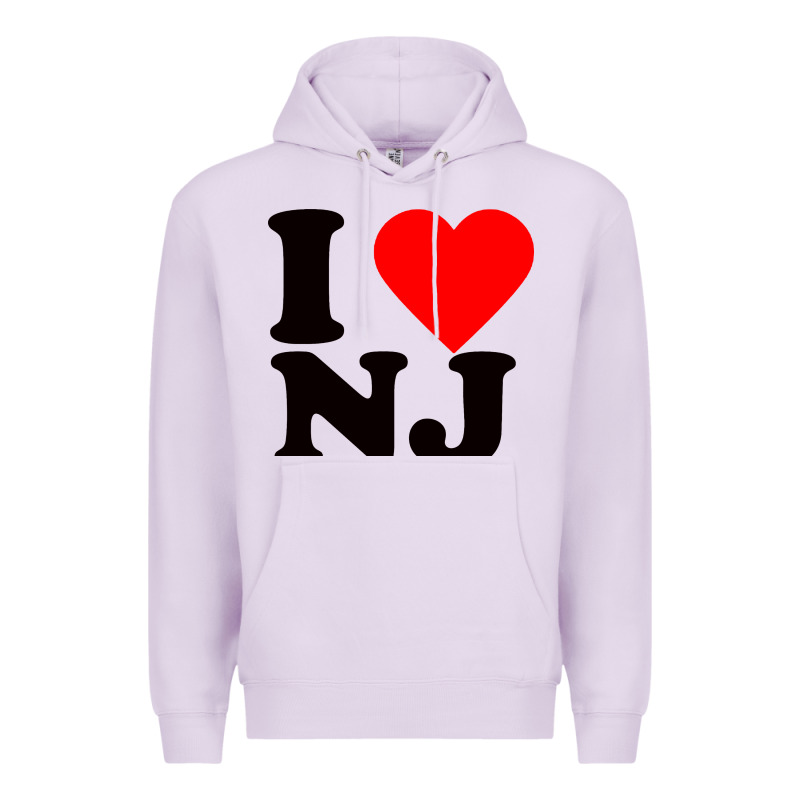 I Love Nj Premium Hoodie by linhVisuals | Teevron