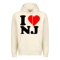 Sandshell i love nj Premium Hoodie - linhVisuals
