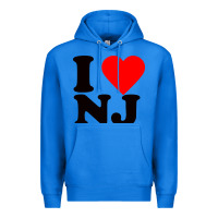True Royal i love nj Premium Hoodie - linhVisuals