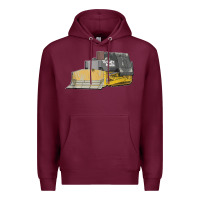 Burgundy killdozer tread back tank top Premium Hoodie - linhVisuals