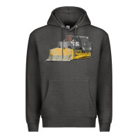 Charcoal Heather killdozer tread back tank top Premium Hoodie - linhVisuals