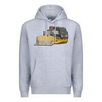 Heather Grey killdozer tread back tank top Premium Hoodie - linhVisuals