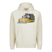 Oatmeal Heather killdozer tread back tank top Premium Hoodie - linhVisuals