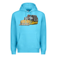 Ocean Blue killdozer tread back tank top Premium Hoodie - linhVisuals
