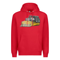 Red killdozer tread back tank top Premium Hoodie - linhVisuals