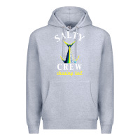 Heather Grey salty crew Premium Hoodie - linhVisuals