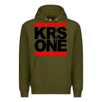 Army Green hip hop krs one Premium Hoodie - linhVisuals