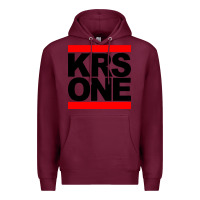 Burgundy hip hop krs one Premium Hoodie - linhVisuals