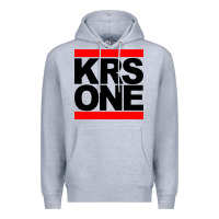 Heather Grey hip hop krs one Premium Hoodie - linhVisuals