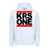 White hip hop krs one Premium Hoodie - linhVisuals