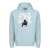 Blue Mist EMBRACE THE SUCK VINTAGE Premium Hoodie - linhVisuals