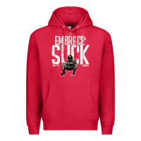 Cardinal EMBRACE THE SUCK VINTAGE Premium Hoodie - linhVisuals