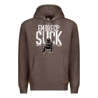 Coffee EMBRACE THE SUCK VINTAGE Premium Hoodie - linhVisuals