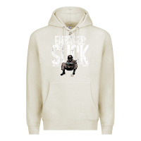 Oatmeal Heather EMBRACE THE SUCK VINTAGE Premium Hoodie - linhVisuals