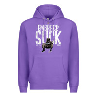 Purple EMBRACE THE SUCK VINTAGE Premium Hoodie - linhVisuals