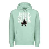 Seafoam EMBRACE THE SUCK VINTAGE Premium Hoodie - linhVisuals