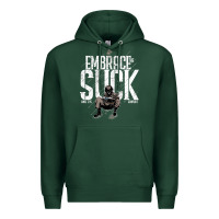 Sports Green EMBRACE THE SUCK VINTAGE Premium Hoodie - linhVisuals