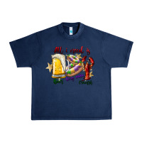 Navy all i need is beer king cake crawfish Urban Heavy Tee - SublimationCraftShop