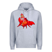 Heather Grey The Little Mermaid Sebastian Costume Premium Hoodie - linhVisuals