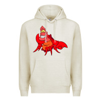 Oatmeal Heather The Little Mermaid Sebastian Costume Premium Hoodie - linhVisuals