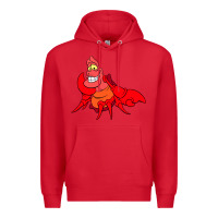 Red The Little Mermaid Sebastian Costume Premium Hoodie - linhVisuals