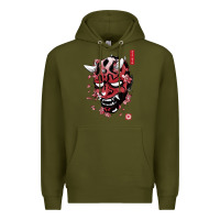 Army Green darth oni Premium Hoodie - linhVisuals