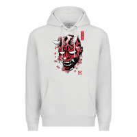 Dove Grey darth oni Premium Hoodie - linhVisuals