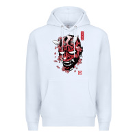 White darth oni Premium Hoodie - linhVisuals