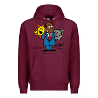 Burgundy al roker Premium Hoodie - linhVisuals