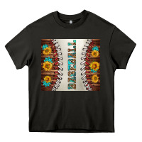 Asphalt baseball with sunflower and gemstone tumbler Heavy Core Tee - BundleAndBundleShop