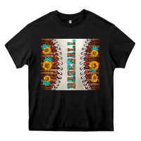 Black baseball with sunflower and gemstone tumbler Heavy Core Tee - BundleAndBundleShop