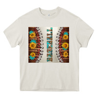 Cream baseball with sunflower and gemstone tumbler Heavy Core Tee - BundleAndBundleShop