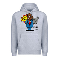 Heather Grey al roker Premium Hoodie - linhVisuals