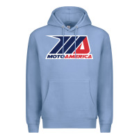 Colony Blue motoamerica Premium Hoodie - linhVisuals
